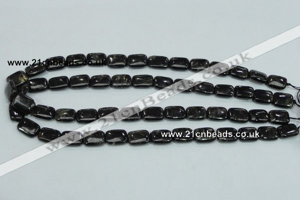 CLB309 15.5 inches 10*14mm rectangle black labradorite gemstone beads