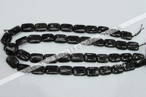 CLB310 15.5 inches 13*18mm rectangle black labradorite gemstone beads