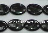 CLB312 15.5 inches 13*18mm oval black labradorite gemstone beads