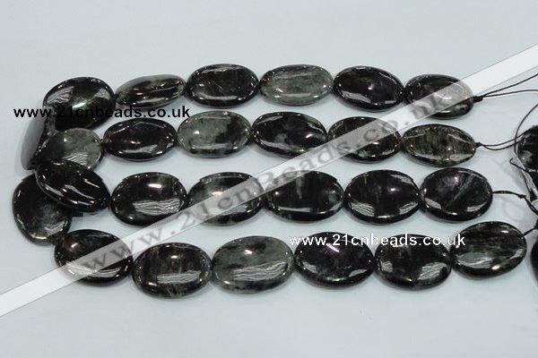 CLB313 15.5 inches 22*30mm oval black labradorite gemstone beads