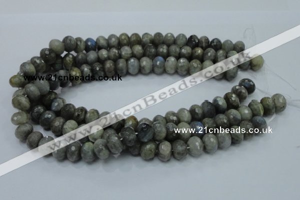 CLB32 15.5 inches 10*14mm faceted rondelle labradorite gemstone beads