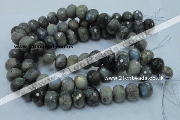 CLB34 15.5 inches 15*20mm faceted rondelle labradorite gemstone beads