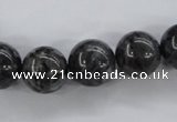 CLB355 15.5 inches 14mm round black labradorite beads wholesale