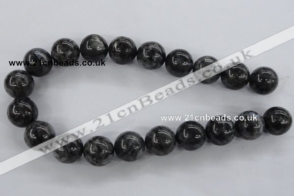 CLB355 15.5 inches 14mm round black labradorite beads wholesale