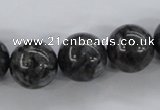 CLB356 15.5 inches 16mm round black labradorite beads wholesale