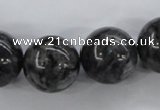 CLB357 15.5 inches 18mm round black labradorite beads wholesale