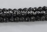 CLB360 15.5 inches 6mm faceted round black labradorite beads wholesale