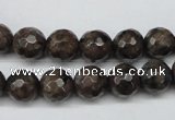 CLB403 15.5 inches 10mm faceted round grey labradorite beads