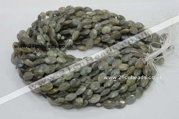 CLB41 15.5 inches 10*14mm faceted oval labradorite gemstone beads