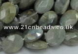 CLB42 15.5 inches 12*16mm faceted oval labradorite gemstone beads