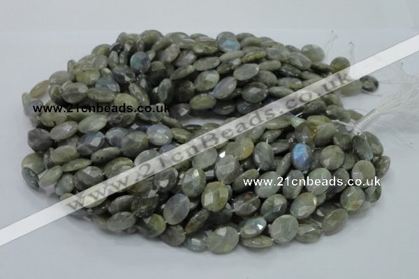 CLB42 15.5 inches 12*16mm faceted oval labradorite gemstone beads