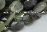 CLB43 15.5 inches 14*18mm faceted oval labradorite gemstone beads