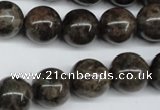 CLB435 15.5 inches 14mm round grey labradorite beads wholesale