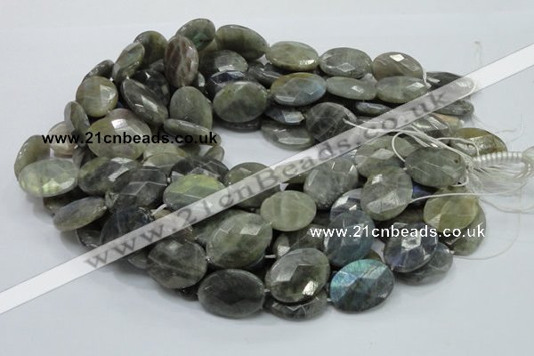 CLB45 15.5 inches 18*25mm faceted oval labradorite gemstone beads