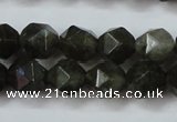 CLB452 15 inches 8mm faceted nuggets labradorite gemstone beads