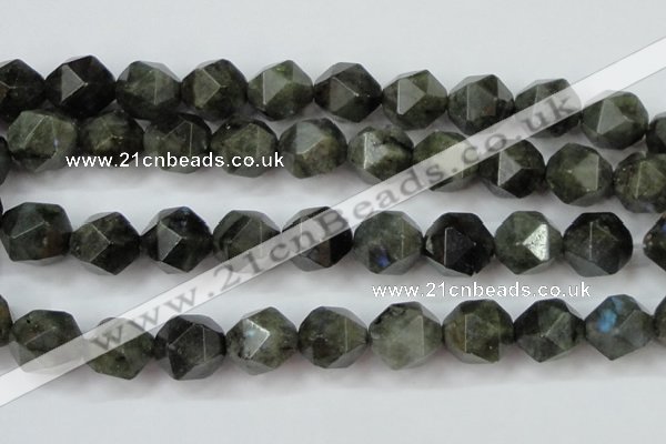 CLB456 15 inches 16mm faceted nuggets labradorite gemstone beads