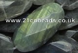 CLB48 15.5 inches 20*40mm faceted oval labradorite gemstone beads