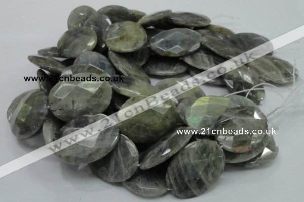 CLB49 15.5 inches 30*40mm faceted oval labradorite gemstone beads