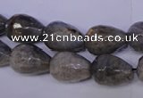 CLB504 15.5 inches 12*16mm faceted teardrop labradorite beads