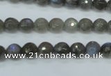 CLB512 15.5 inches 8mm faceted round labradorite gemstone beads