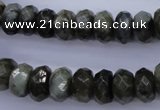 CLB55 15.5 inches 7*12mm faceted rondelle labradorite beads