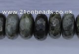 CLB58 15.5 inches 10*20mm faceted rondelle labradorite beads