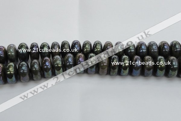 CLB622 15.5 inches 10*20mm rondelle AB-color labradorite beads