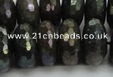 CLB626 15.5 inches 10*20mm faceted rondelle AB-color labradorite beads