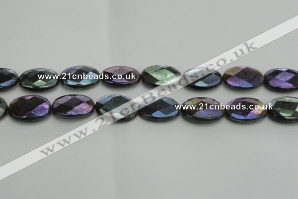 CLB660 15.5 inches 13*18mm faceted oval AB-color labradorite beads