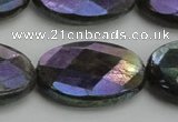 CLB662 15.5 inches 18*25mm faceted oval AB-color labradorite beads