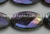 CLB663 15.5 inches 20*30mm faceted oval AB-color labradorite beads