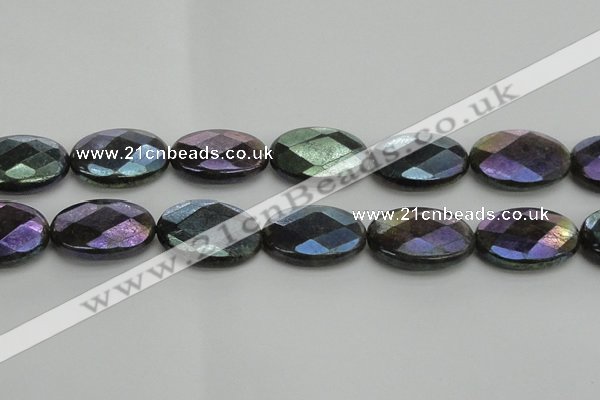 CLB663 15.5 inches 20*30mm faceted oval AB-color labradorite beads