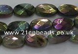 CLB673 15.5 inches 8*10mm faceted oval AB-color labradorite beads