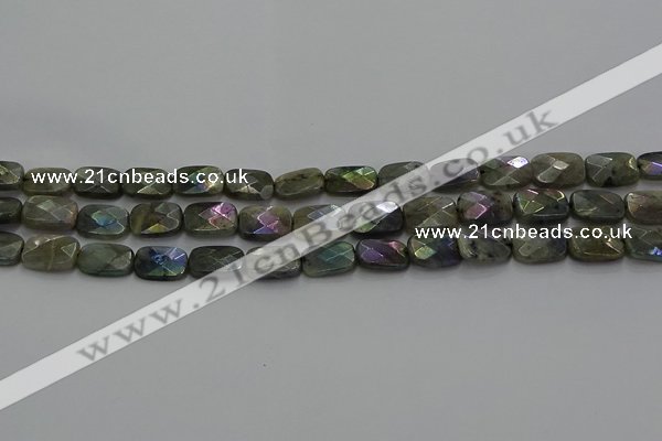 CLB696 15.5 inches 10*14mm faceted rectangle AB-color labradorite beads