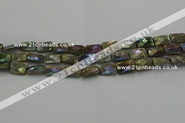 CLB697 15.5 inches 12*16mm faceted rectangle AB-color labradorite beads