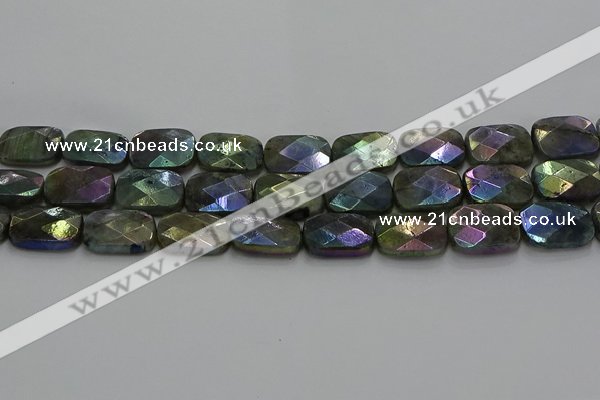 CLB699 15.5 inches 15*20mm faceted rectangle AB-color labradorite beads