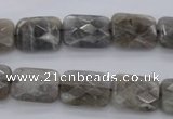 CLB748 15.5 inches 8*12mm faceted rectangle labradorite gemstone beads