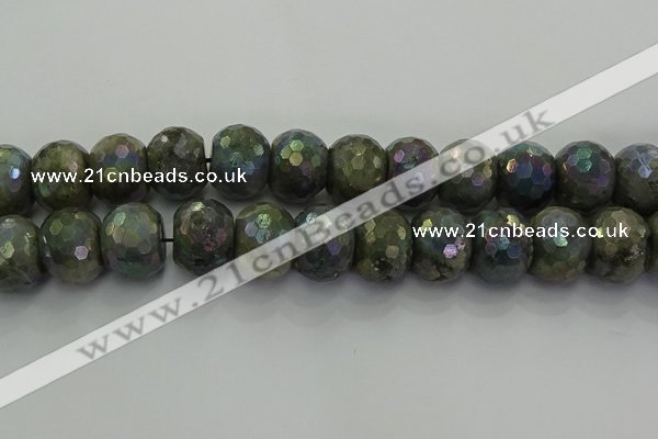 CLB764 15.5 inches 15*20mm faceted rondelle AB-color labradorite beads