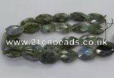 CLB768 15.5 inches 20*25mm - 22*30mm faceted freeform labradorite beads