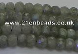 CLB772 15.5 inches 4*6mm faceted rondelle labradorite beads