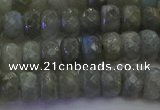 CLB773 15.5 inches 5*8mm faceted rondelle labradorite beads