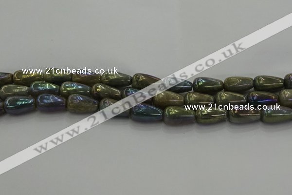 CLB780 15.5 inches 10*20mm teardrop AB-color labradorite beads