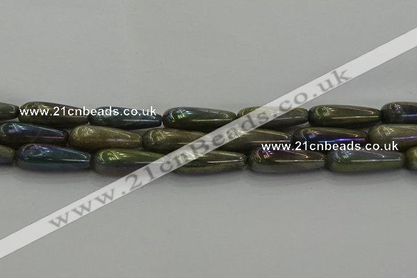 CLB782 15.5 inches 10*40mm teardrop AB-color labradorite beads