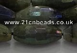 CLB788 15.5 inches 10*20mm faceted rice AB-color labradorite beads