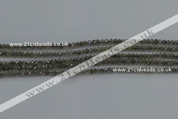 CLB795 15.5 inches 2*3mm faceted rondelle labradorite beads