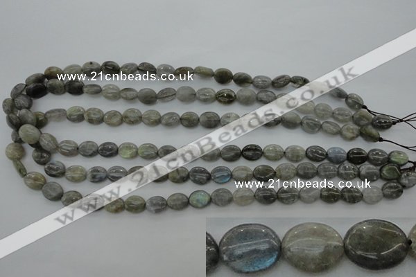 CLB80 15.5 inches 8*10mm oval labradorite beads wholesale