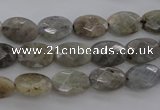 CLB86 15.5 inches 8*12mm faceted oval labradorite beads wholesale