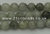 CLB860 15.5 inches 4mm faceted round AB grade labradorite beads