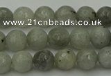 CLB861 15.5 inches 6mm faceted round AB grade labradorite beads