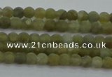 CLB870 15.5 inches 3mm round matte labradorite gemstone beads